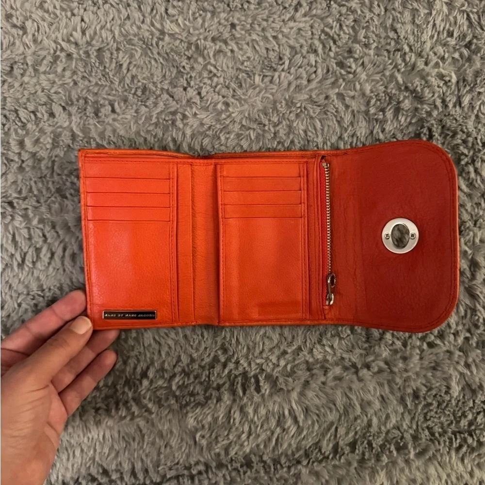 MARC JACOBS Orange Leather Women's Wallet
